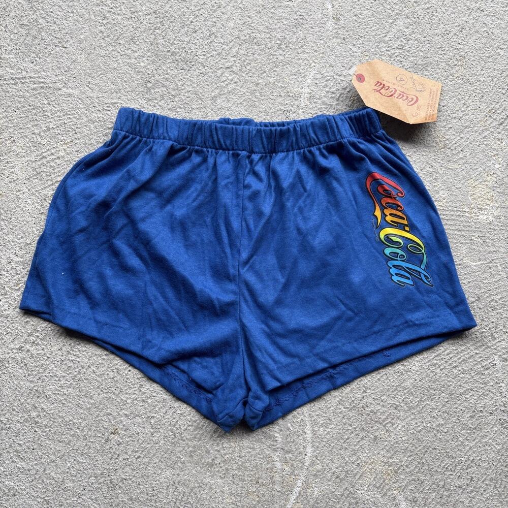 Deadstock 80s Vintage Kids Coca-Cola Short Shorts Sz Large 14